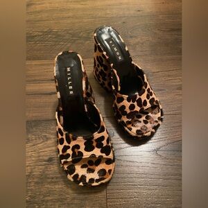 Simon Miller Animal Print Cheetah Platform Sandals